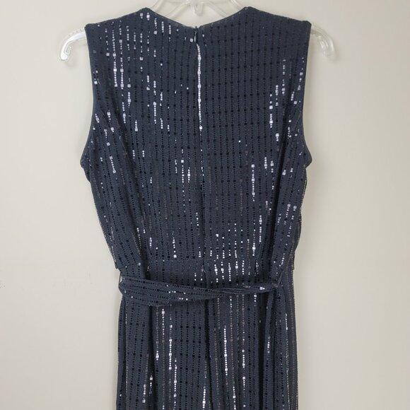 Donna Ricco Sequin Sleeveless Wide Leg Shimmer Jumpsuit - Picture 2 of 16